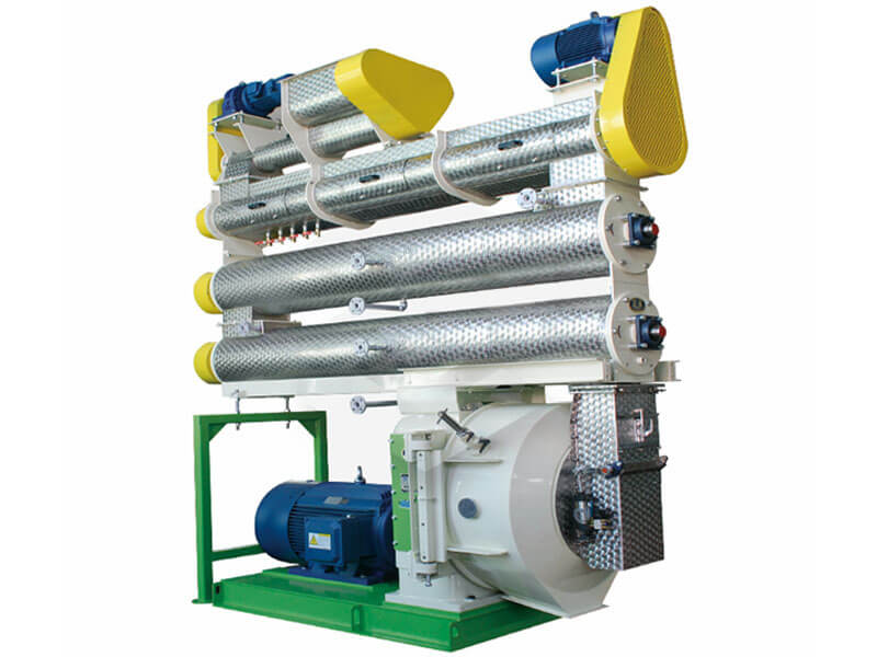 Three-layer double-shaft pellet mill